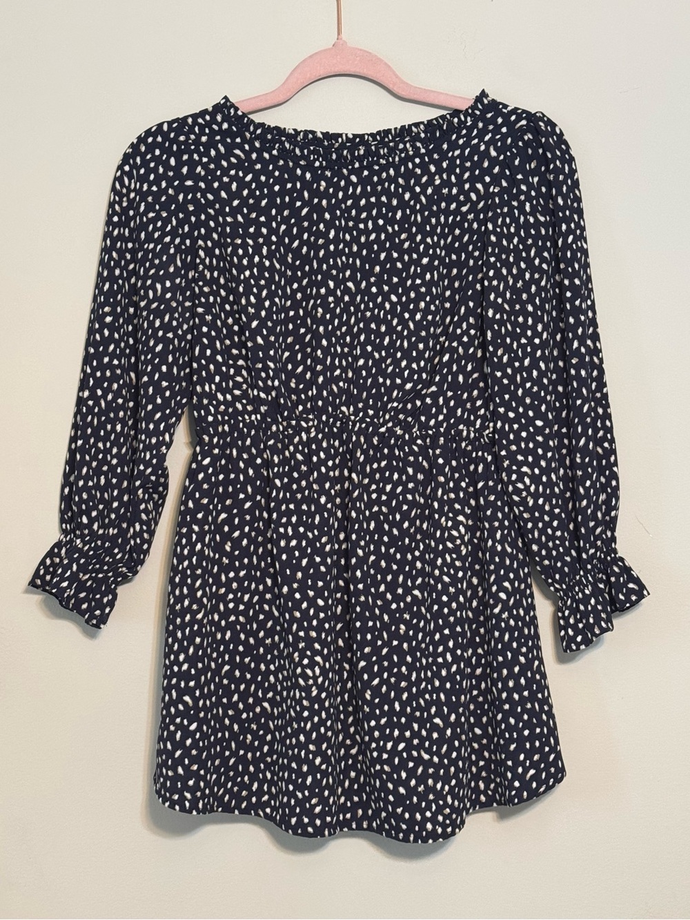 Isabel Maternity Women’s Black & White Printed Blouse  Sz XS